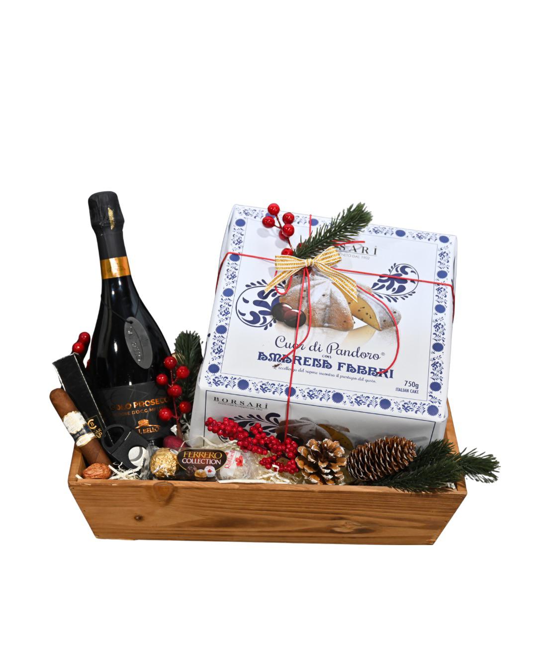 Prosecco & Pearls Holiday Gift Basket